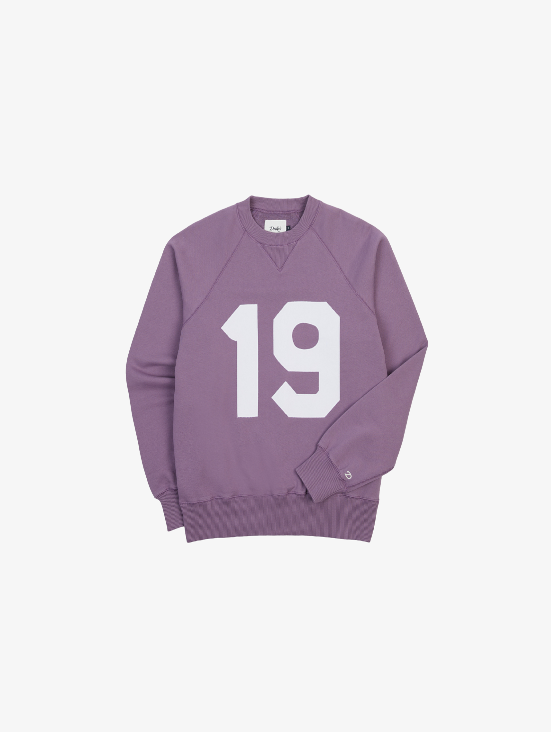 Drake's - Raglan '1977' Applique Sweatshirt