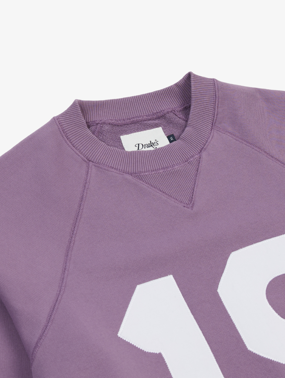 Drake's - Raglan '1977' Applique Sweatshirt