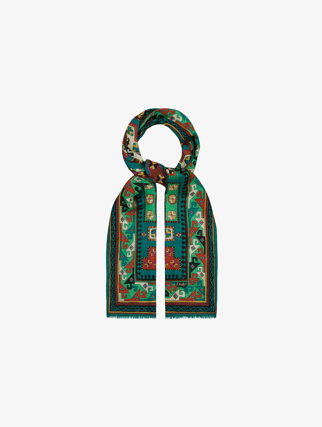 Drake's - Kelim Printed Scarf