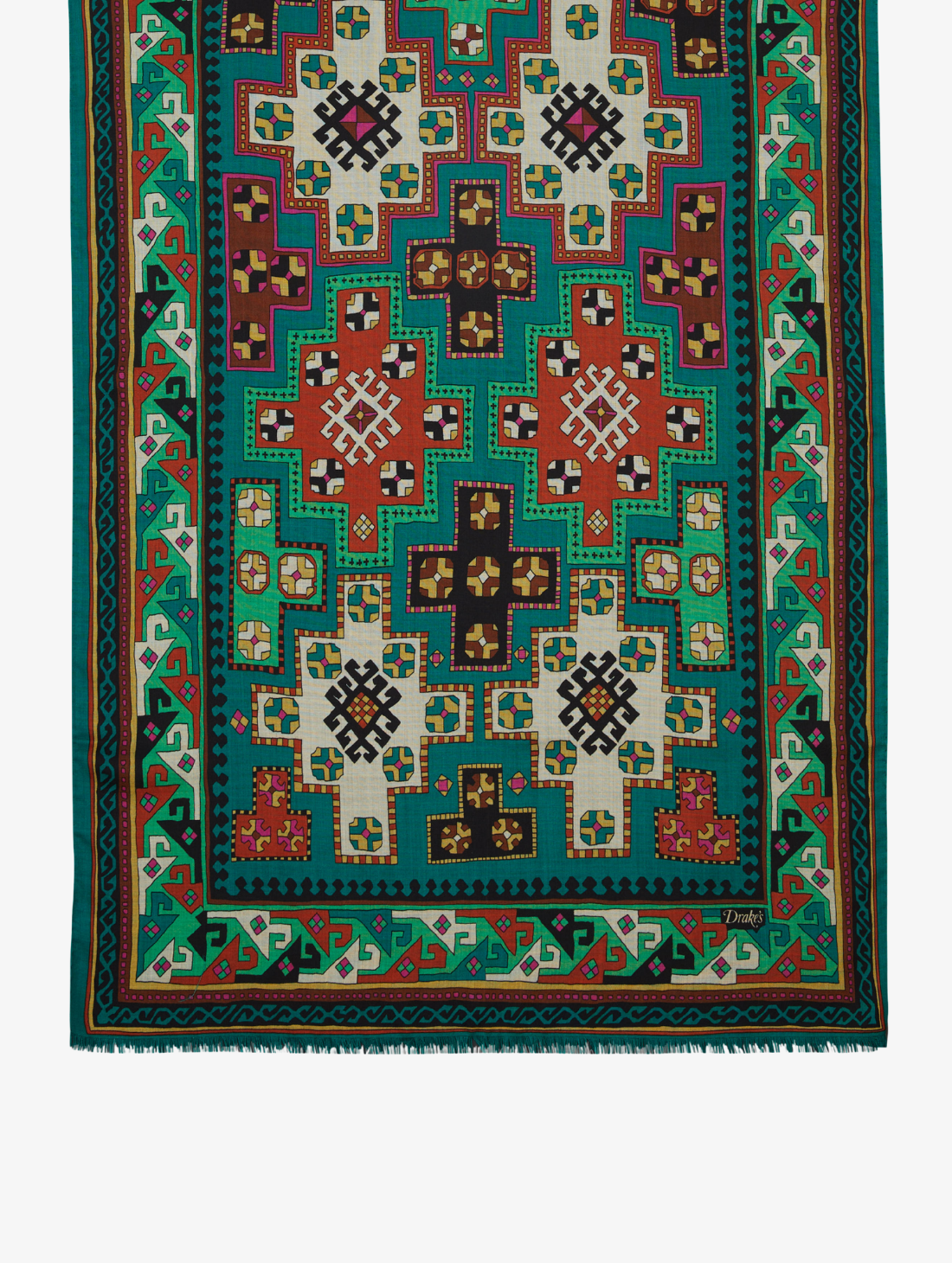 Drake's - Kelim Printed Scarf