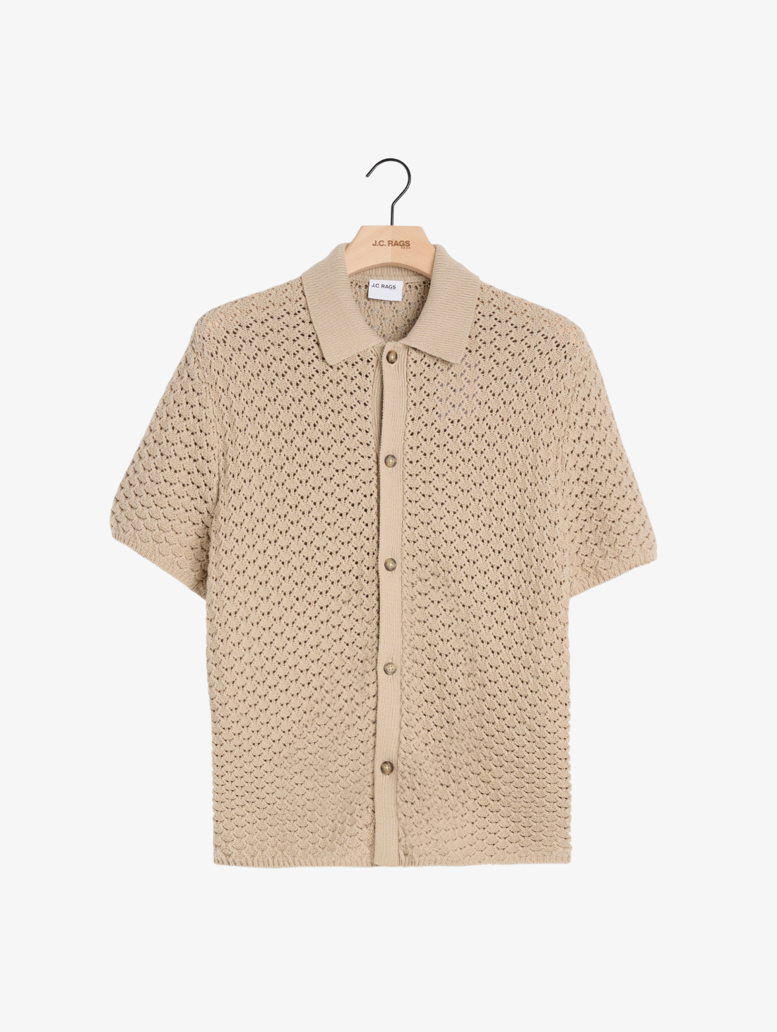 J.C. RAGS - Knitted Bowling Shirt
