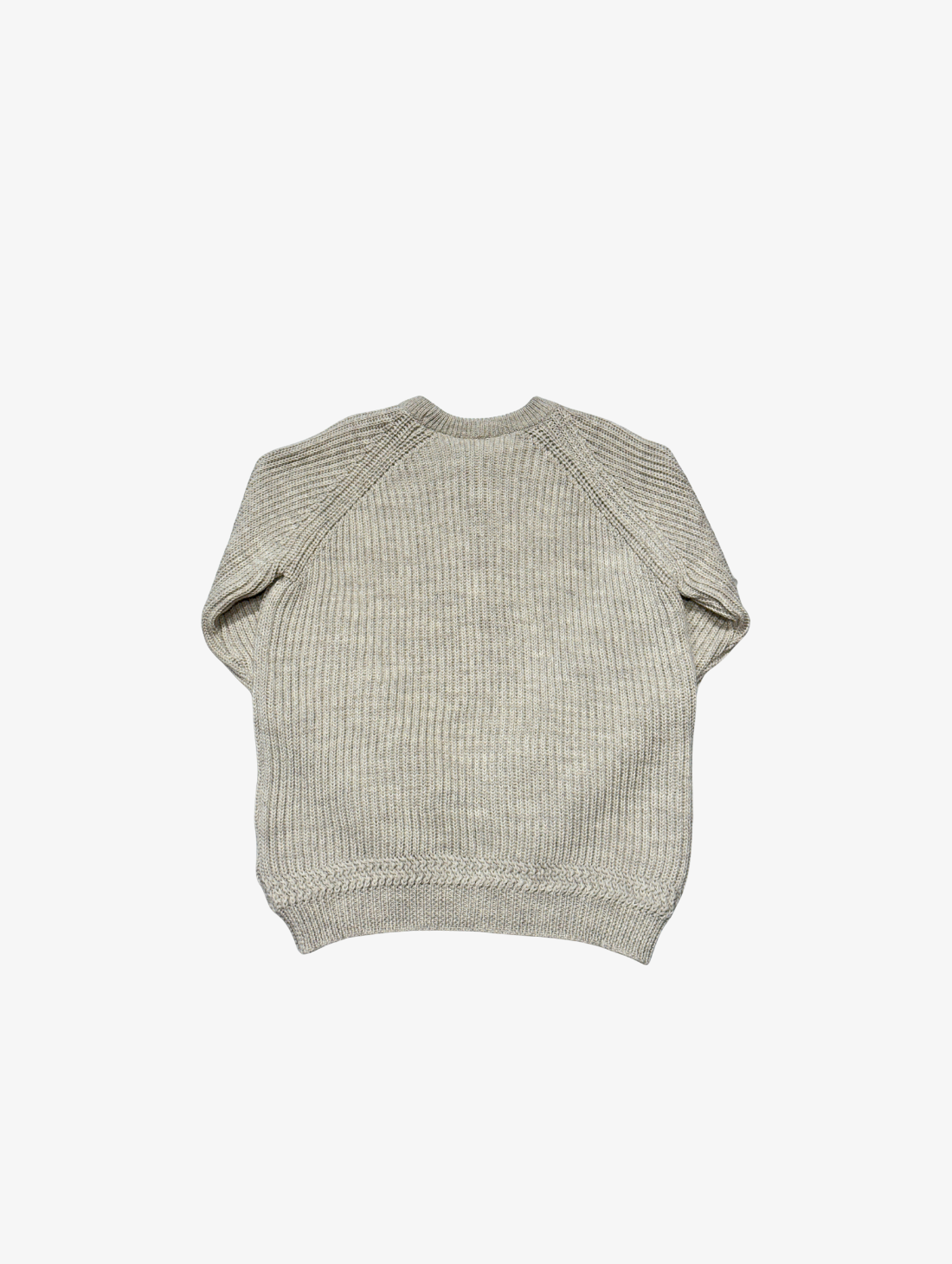 Roosenstein Wolke - Undyed Crew Neck Rib knit