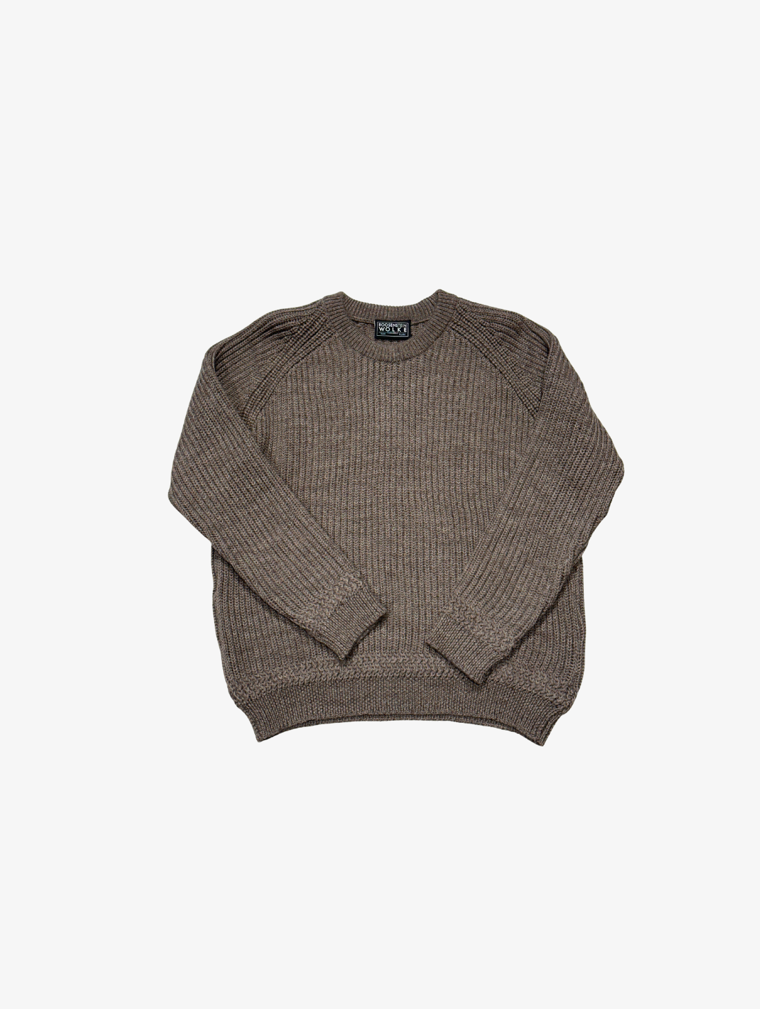 Roosenstein Wolke - Undyed Crew Neck Rib knit