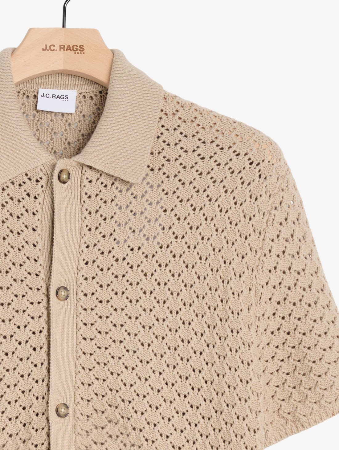 J.C. RAGS - Knitted Bowling Shirt