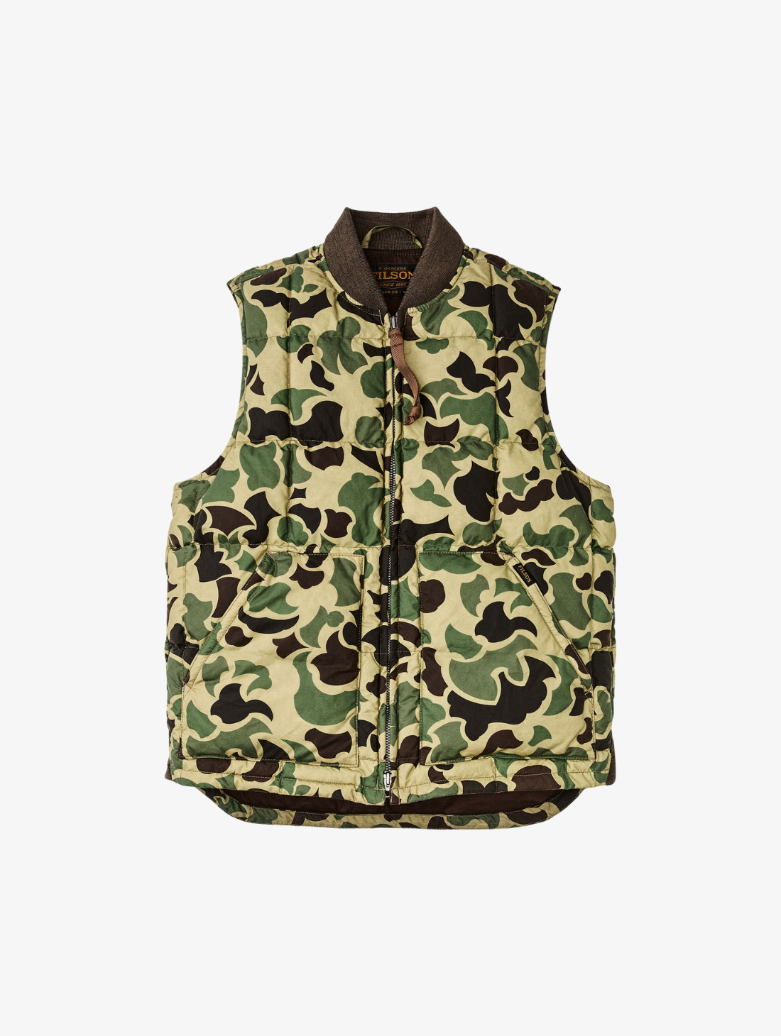 Filson - Waxed Down Vest - Shrub Camo