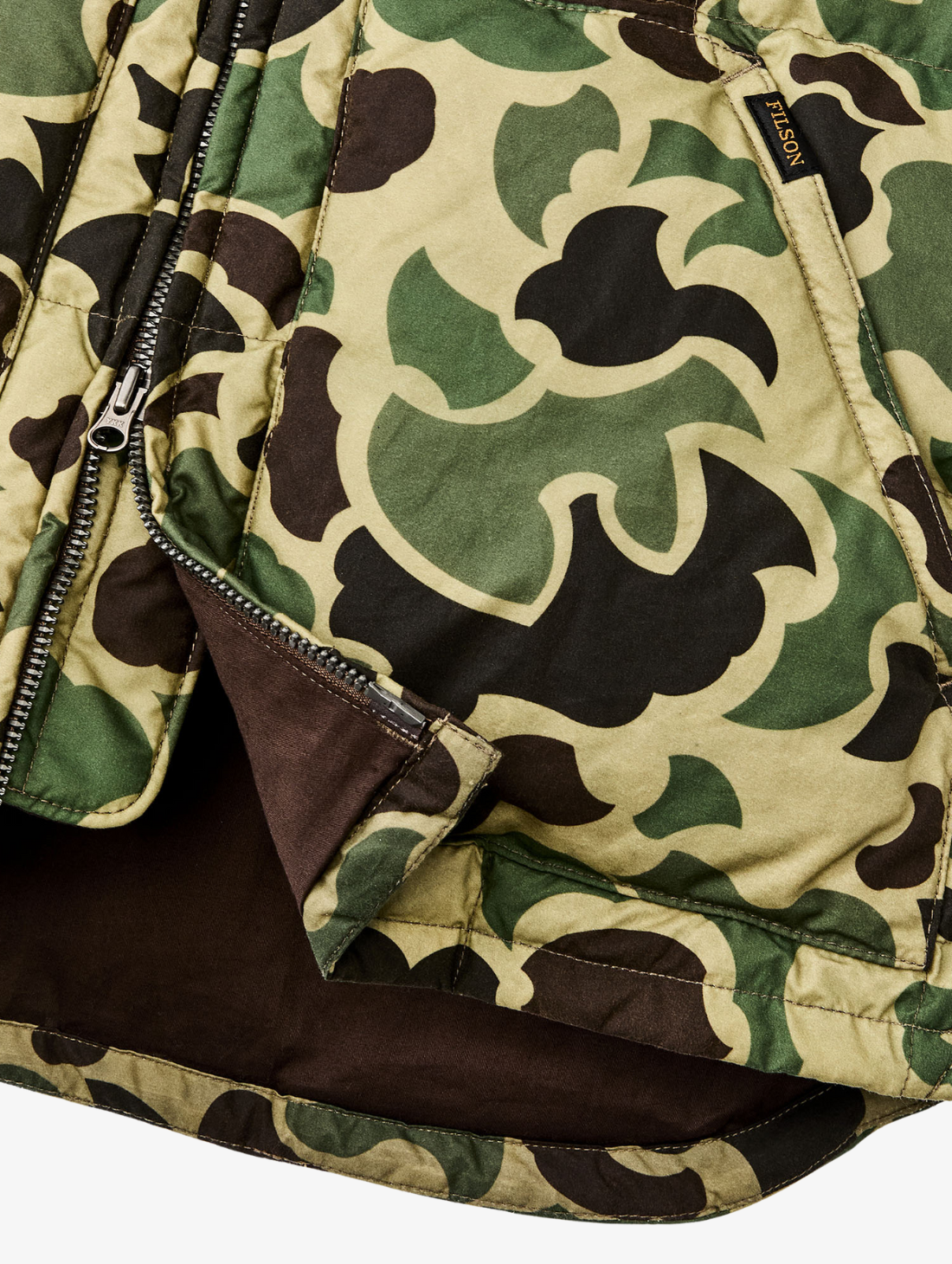 Filson - Waxed Down Vest - Shrub Camo