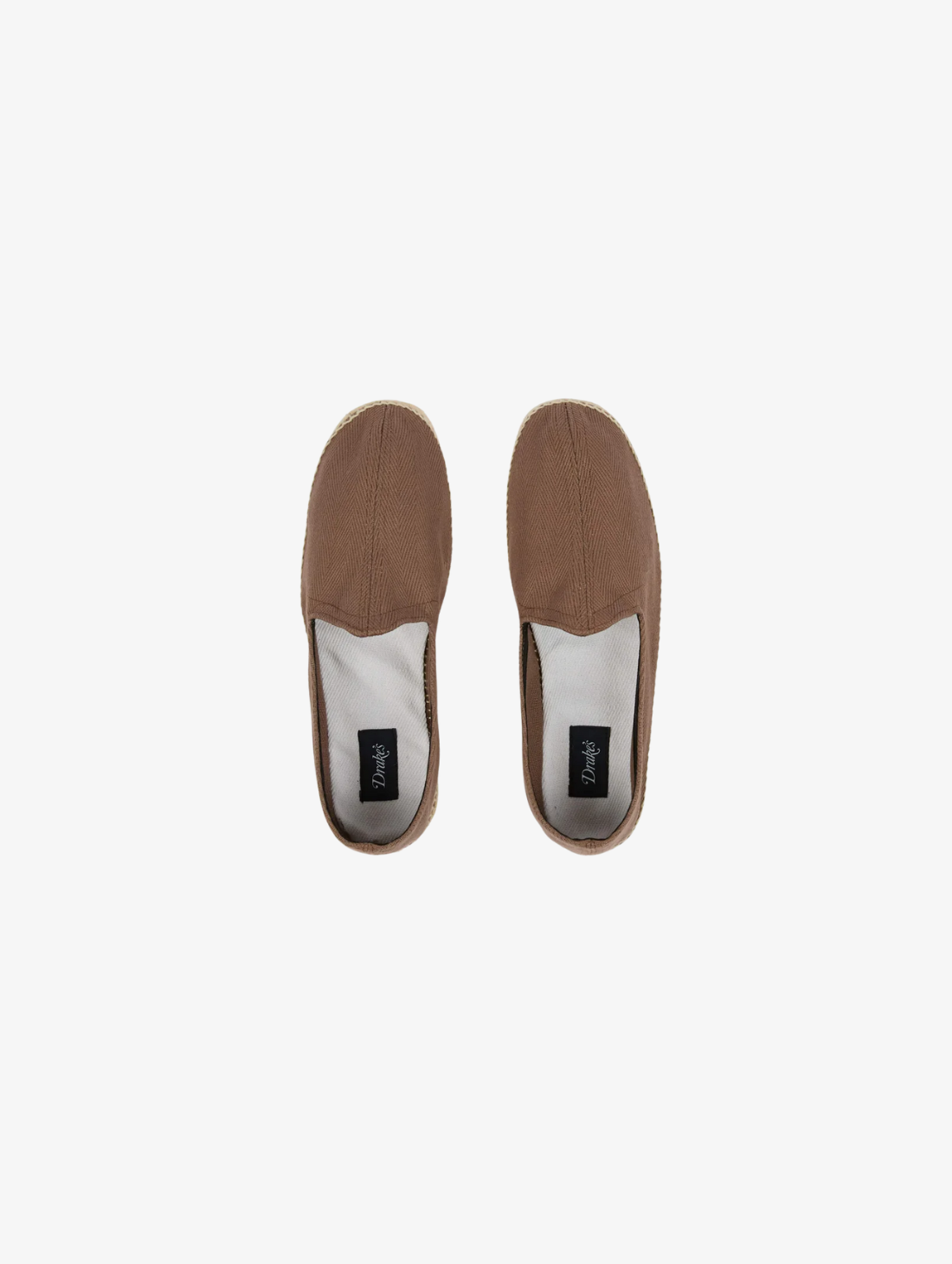 Drake's - Cotton Herringbone Espadrilles