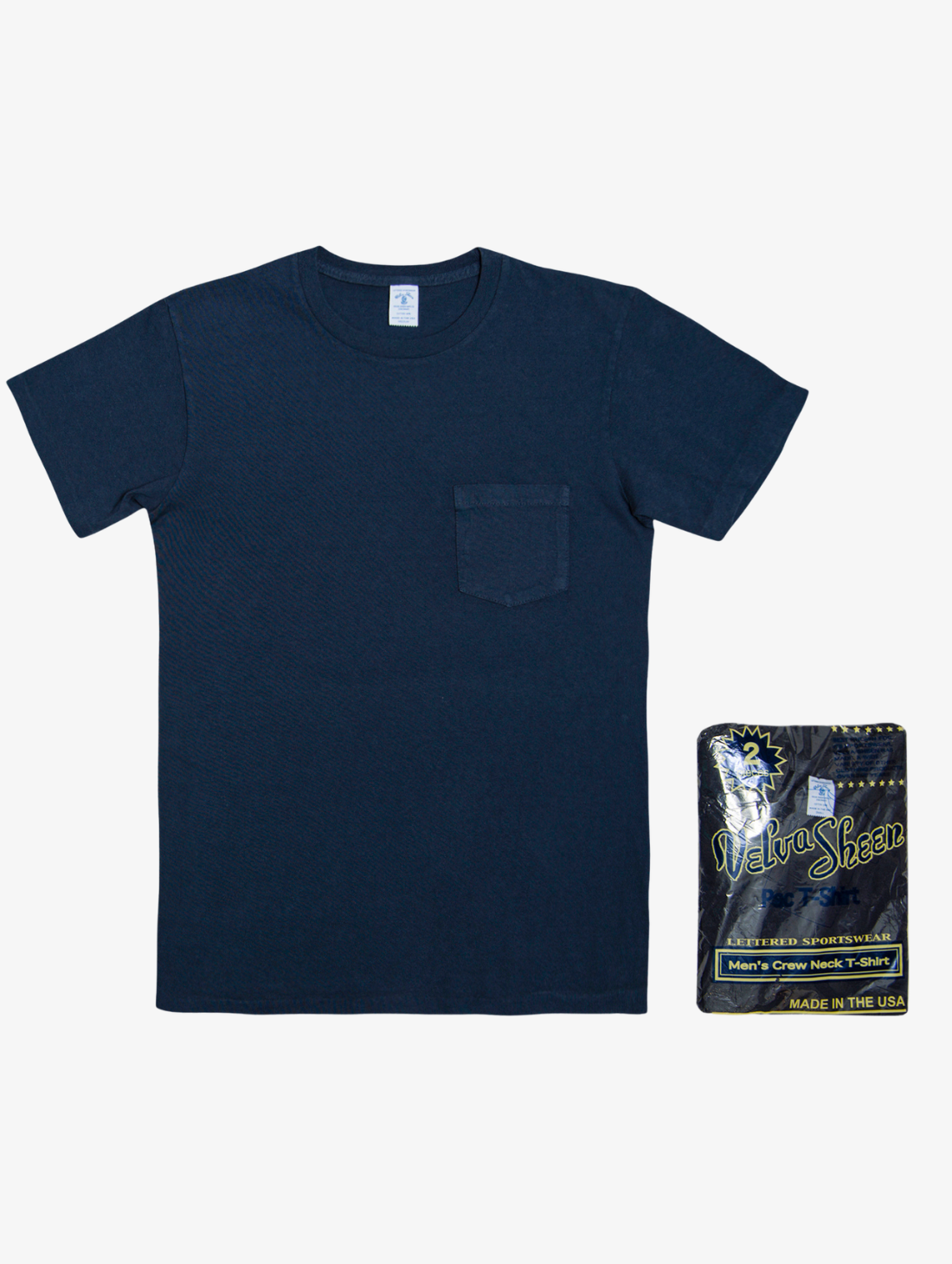 Velva Sheen - 2 Pack S/S Pocket Tee - Navy