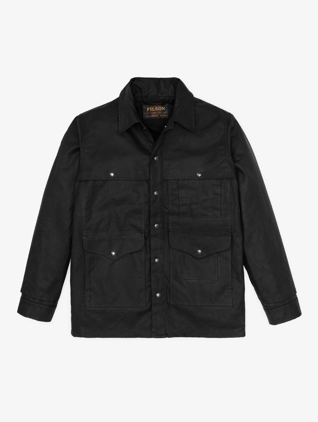 Filson - Lined Tin Cloth Cruiser - Black