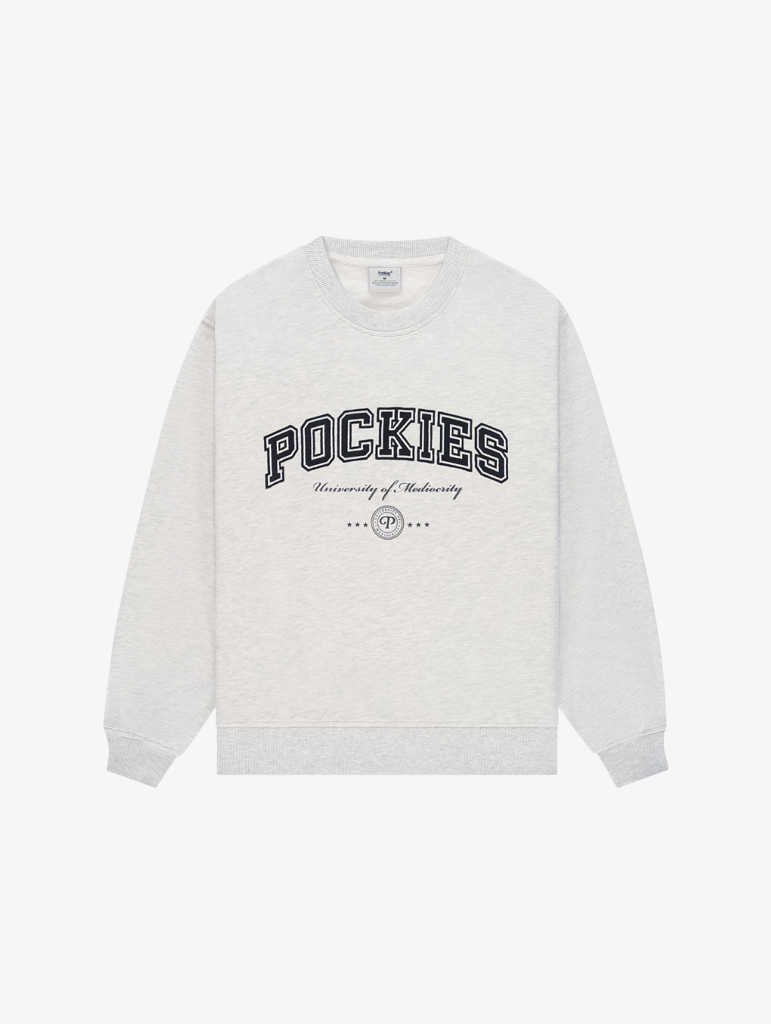 Pockies - University of Mediocrity Crew Neck Sweat - Grey
