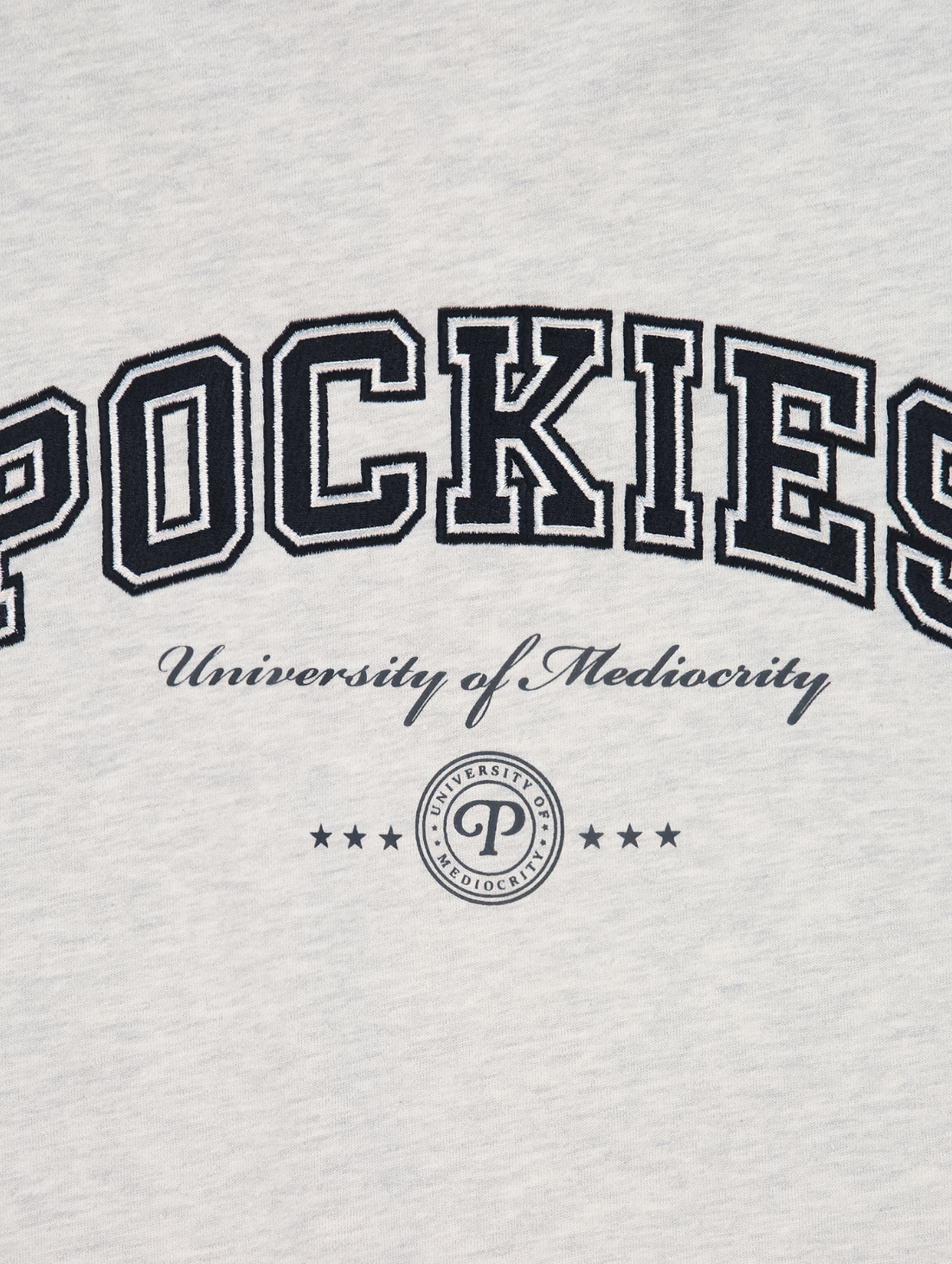 Pockies - University of Mediocrity Crew Neck Sweat - Grey