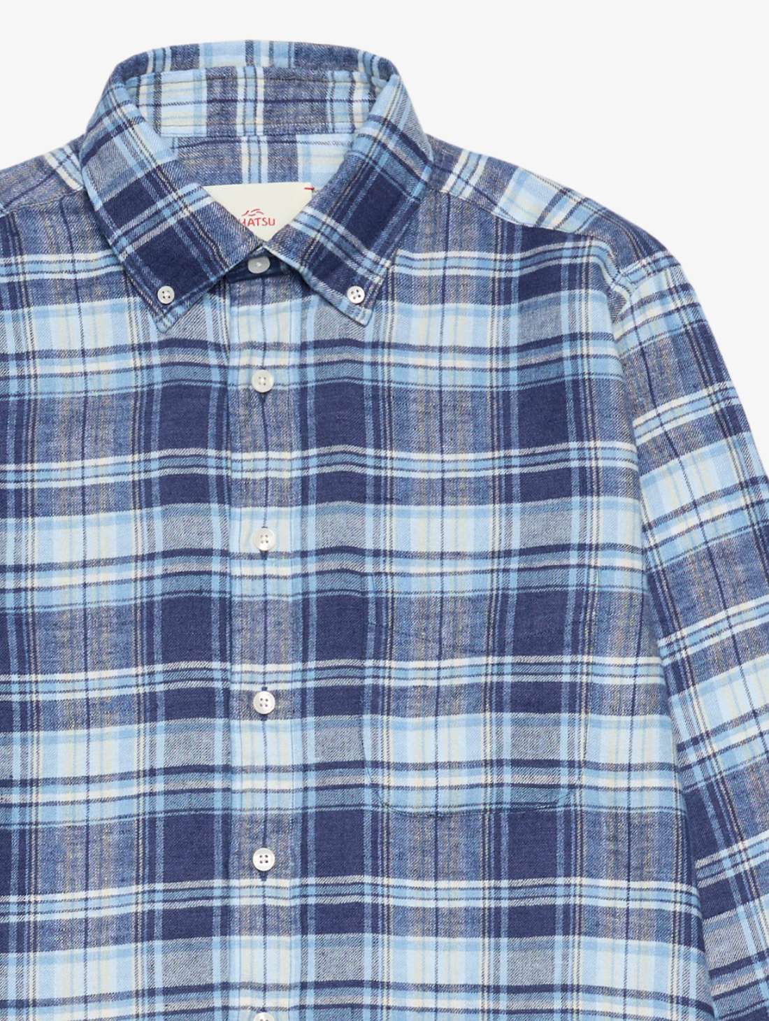 SHATSU - Ichi brushed linen check
