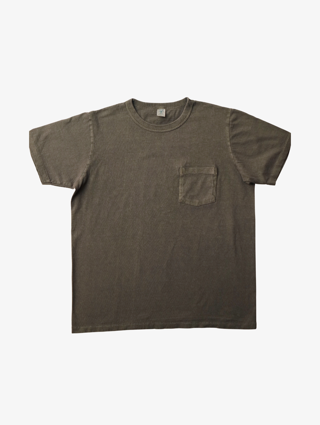 Velva Sheen - Pigment S/S Tee W pocket - Gunmetal