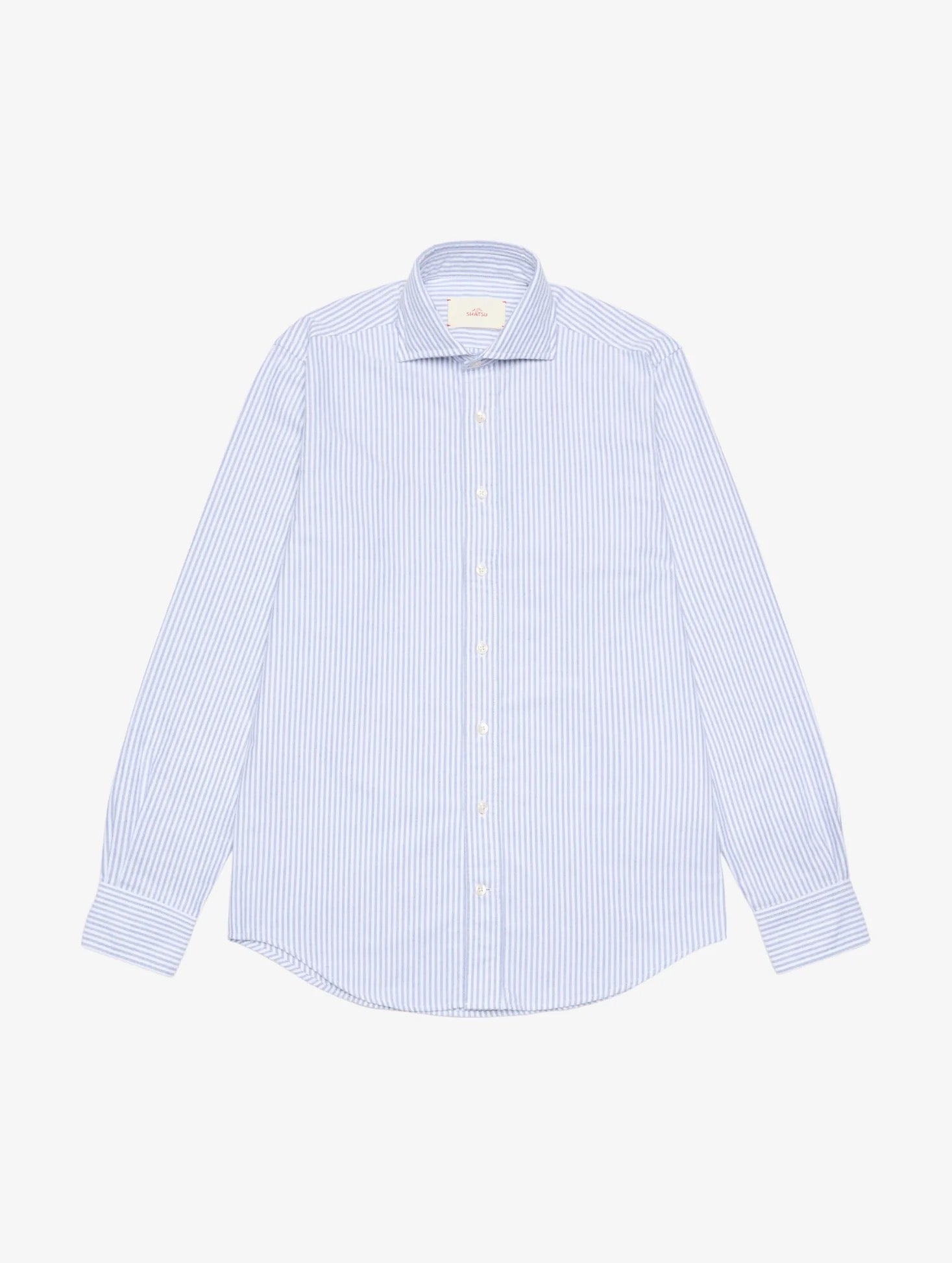SHATSU - Ni cotton brushed oxford small stripe