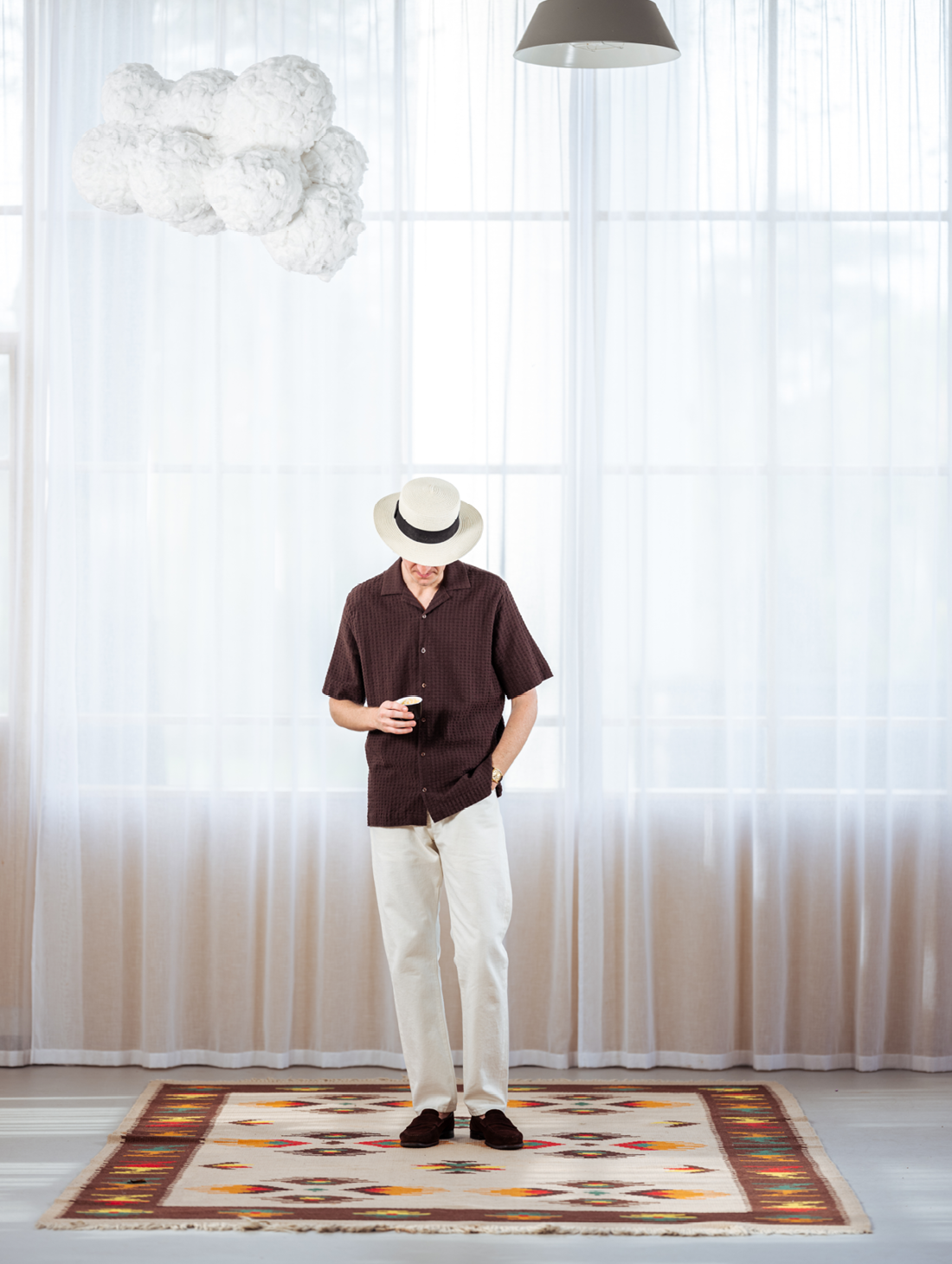 SHATSU - Go cotton stretch dark brown
