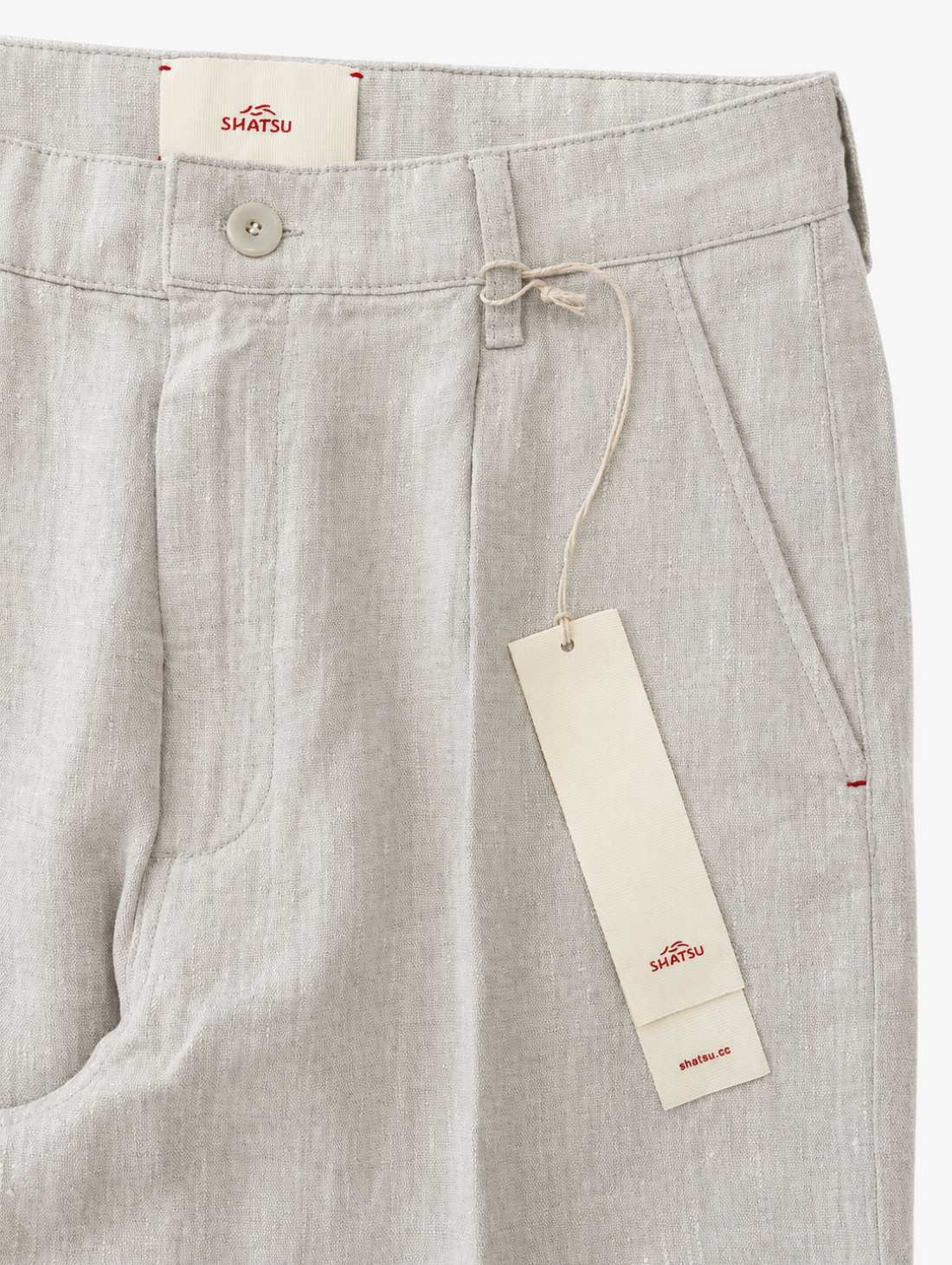 SHATSU x Dimi Jeans - Kyu Bundfaltenhose - Natural