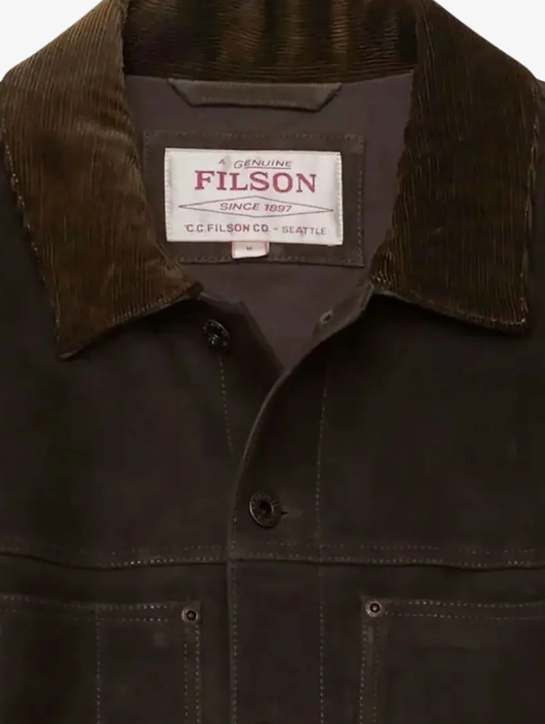 Filson - Cruiser court doublé en suède ciré