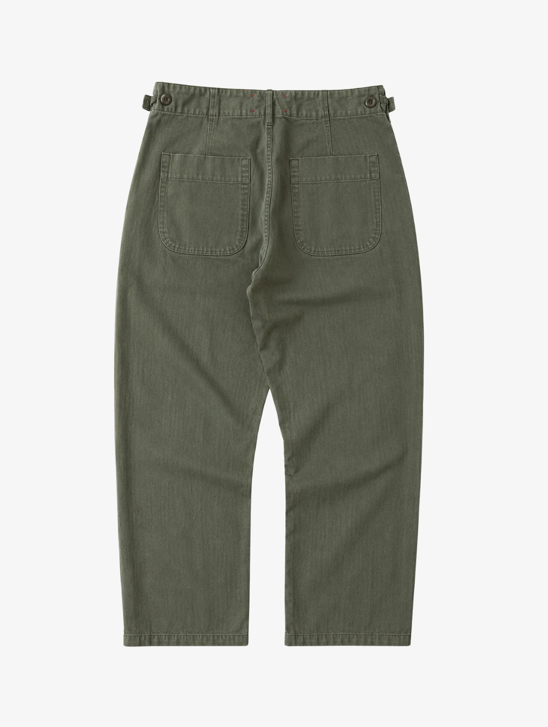 SHATSU x Dimi Jeans - Hyaku Fatigue - Army Green Fischgrät
