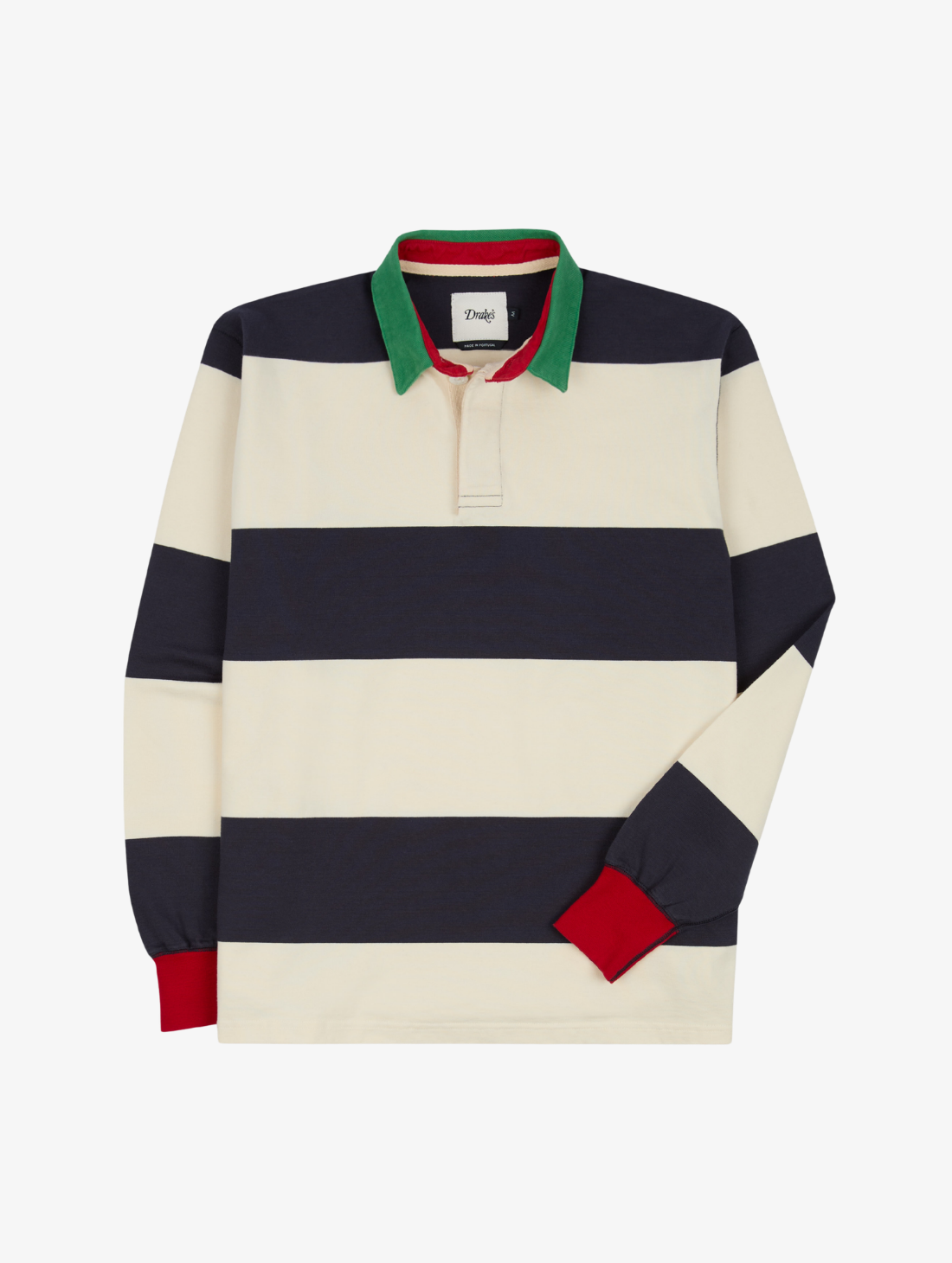 Drake's - Dual Block Stripe Rugby Shirt