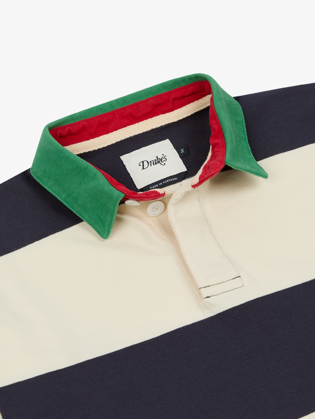 Drake's - Dual Block Stripe Rugby Shirt