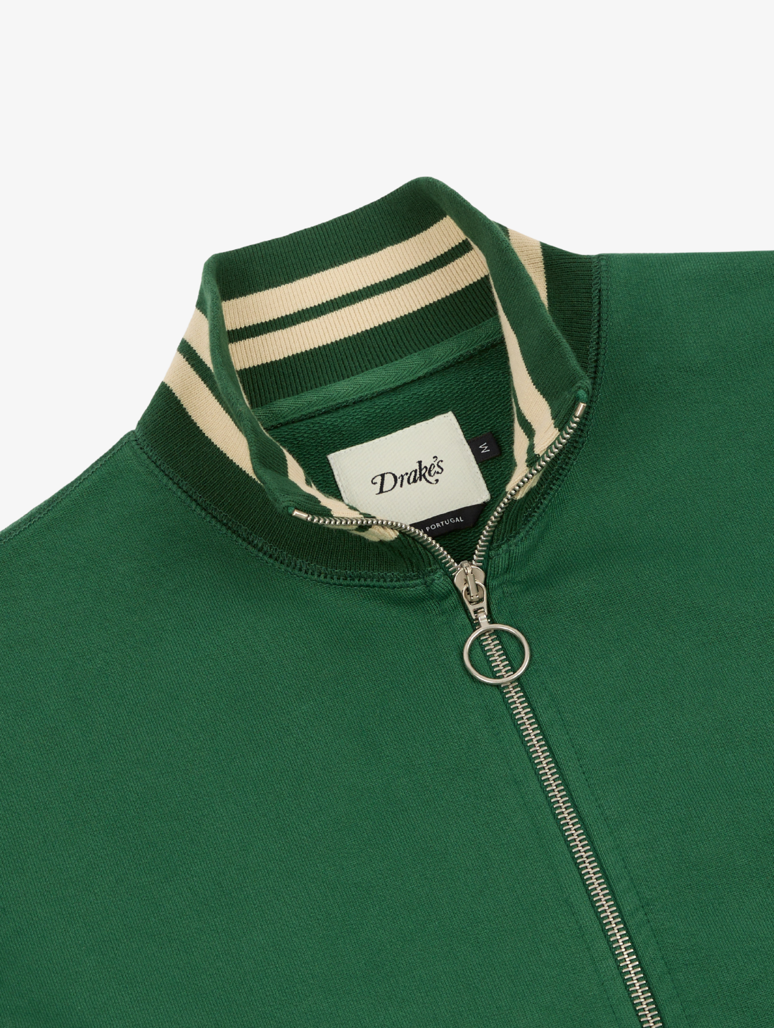 Drake's - Stripe Accent Jersey Track Top
