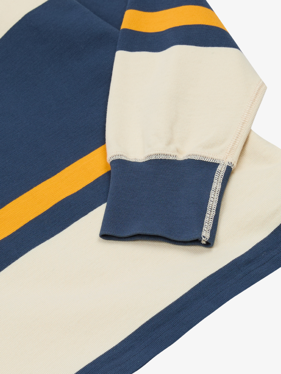 Drake's - Stripe Quarter Zip Rugby Shirt – BALLPARK