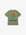 OLOW Happy Flower organic cotton t-shirt in sage green with embroidered smiling sun, front view