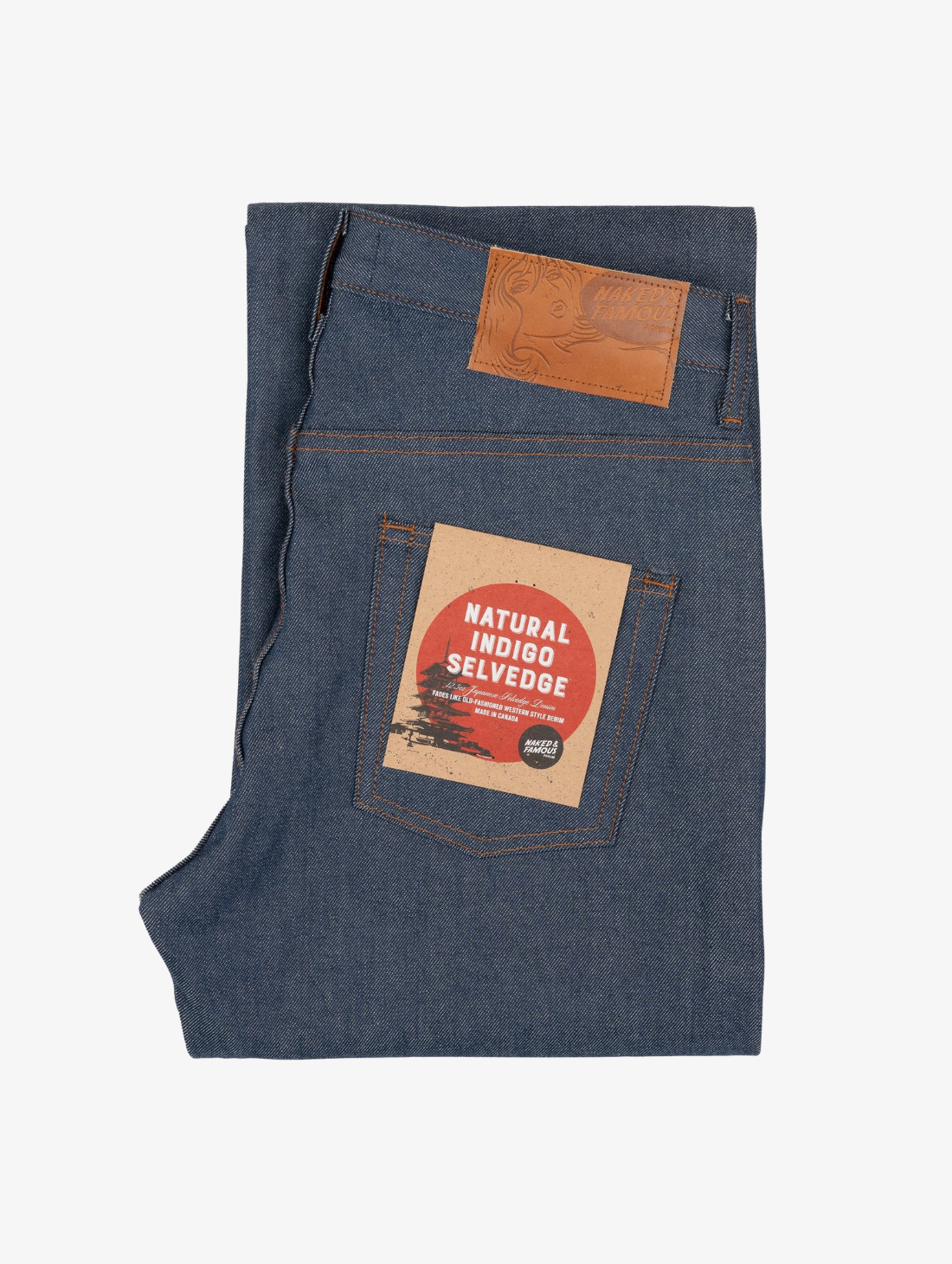 Naked &amp; Famous - Strong Guy Natural Indigo Selvedge