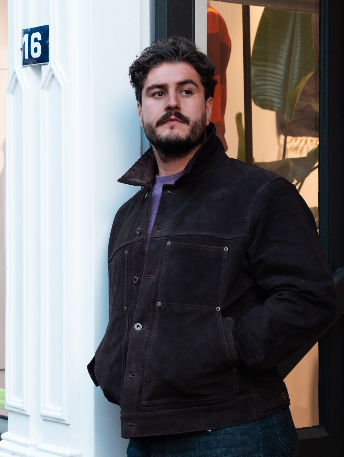 Filson - Cruiser court doublé en suède ciré